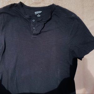 Arizona Short Sleeve Henley Black M